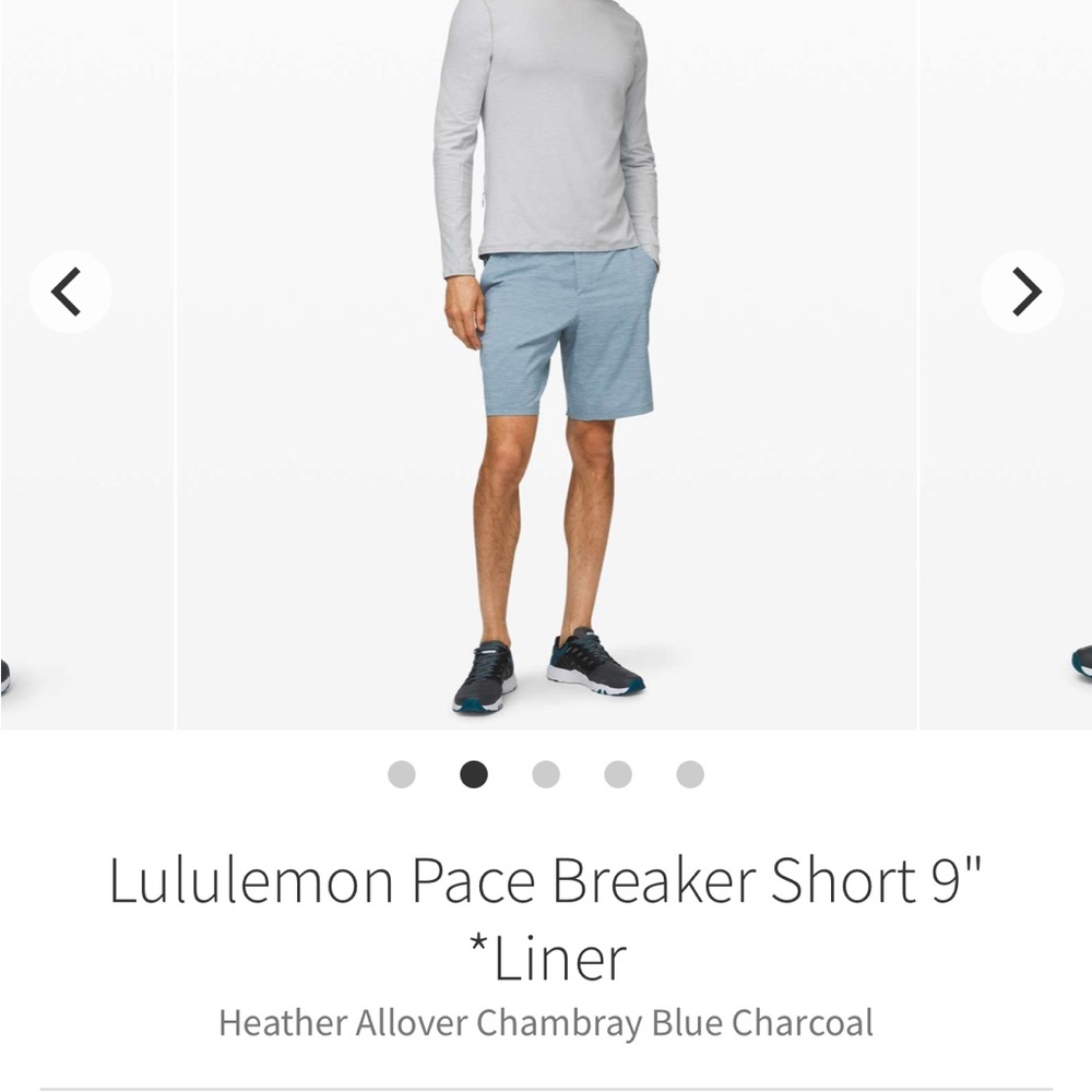 Lululemon Men’s Pace breaker Short 9”, Sz Small - Picture 2 of 8